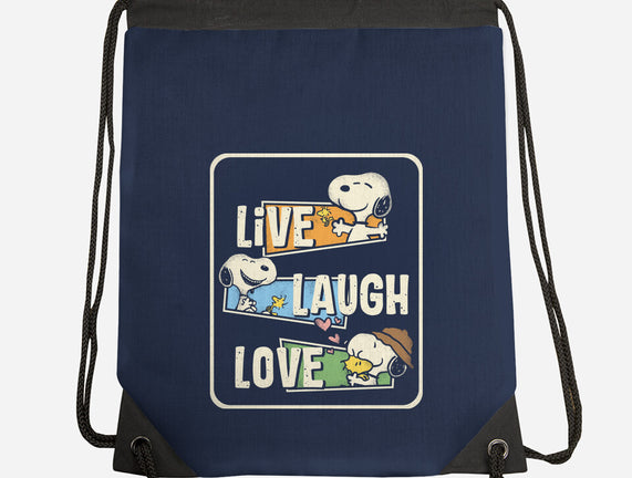 Snoopy Loves To Live And Laugh