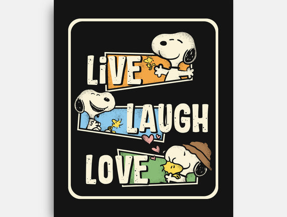 Snoopy Loves To Live And Laugh