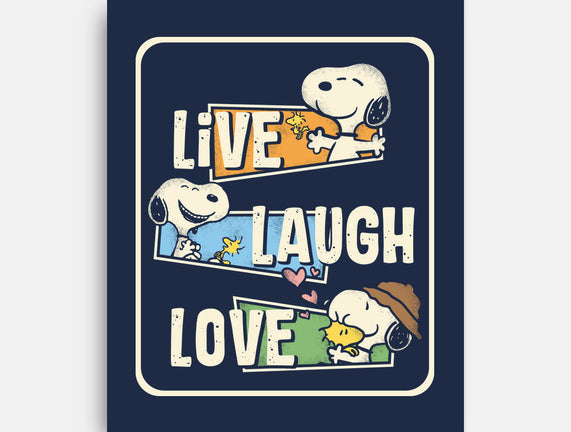 Snoopy Loves To Live And Laugh