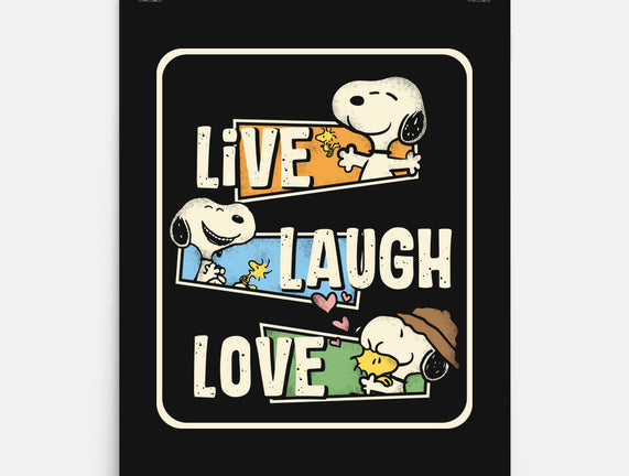 Snoopy Loves To Live And Laugh