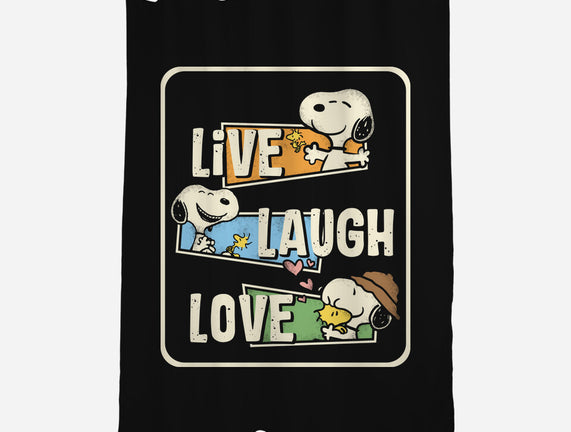 Snoopy Loves To Live And Laugh