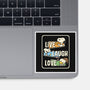 Snoopy Loves To Live And Laugh-None-Glossy-Sticker-turborat14