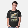 Snoopy Loves To Live And Laugh-Mens-Basic-Tee-turborat14