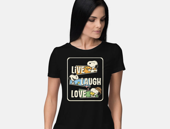 Snoopy Loves To Live And Laugh