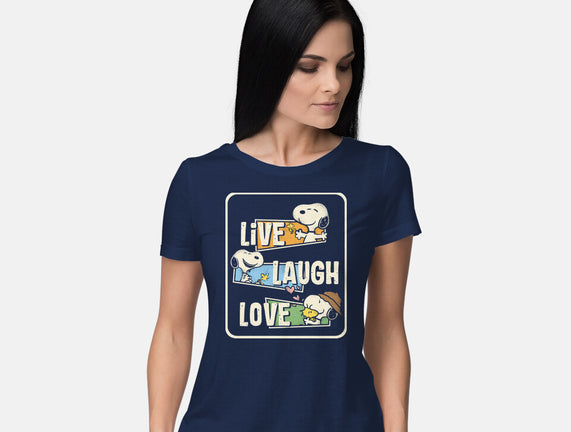 Snoopy Loves To Live And Laugh