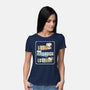 Snoopy Loves To Live And Laugh-Womens-Basic-Tee-turborat14