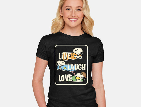 Snoopy Loves To Live And Laugh