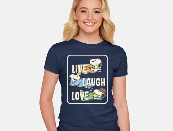 Snoopy Loves To Live And Laugh