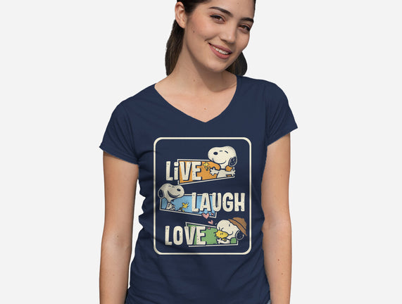 Snoopy Loves To Live And Laugh