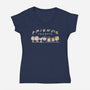 Peanut Friends-Womens-V-Neck-Tee-turborat14