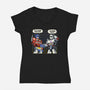 BFF Transform-Womens-V-Neck-Tee-alfbocreative