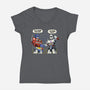 BFF Transform-Womens-V-Neck-Tee-alfbocreative
