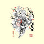 Vessel Of The Cursed King Sumi-e-None-Adjustable Tote-Bag-Astrobot Invention