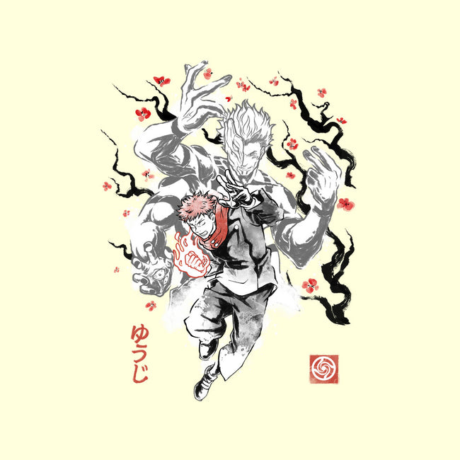 Vessel Of The Cursed King Sumi-e-None-Fleece-Blanket-Astrobot Invention