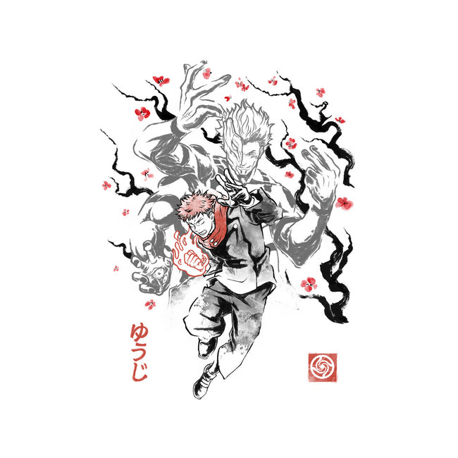 Vessel Of The Cursed King Sumi-e-Mens-Heavyweight-Tee-Astrobot Invention