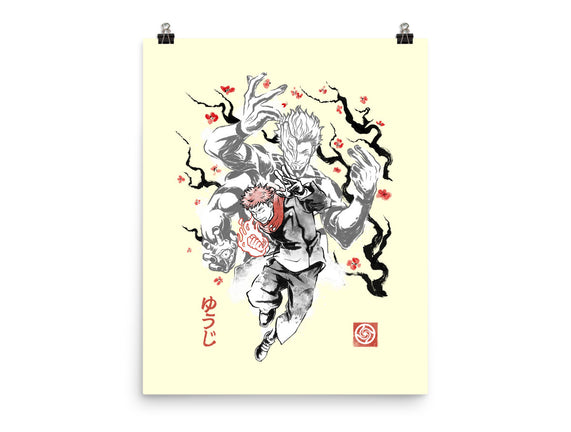 Vessel Of The Cursed King Sumi-e