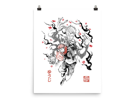 Vessel Of The Cursed King Sumi-e