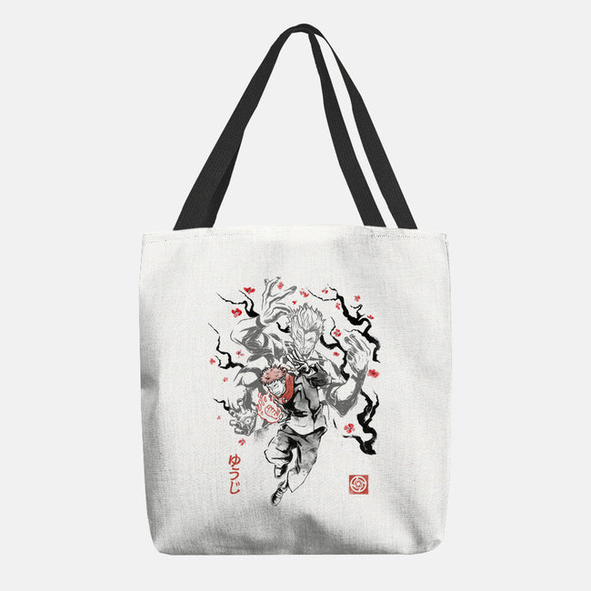 Vessel Of The Cursed King Sumi-e-None-Basic Tote-Bag-Astrobot Invention