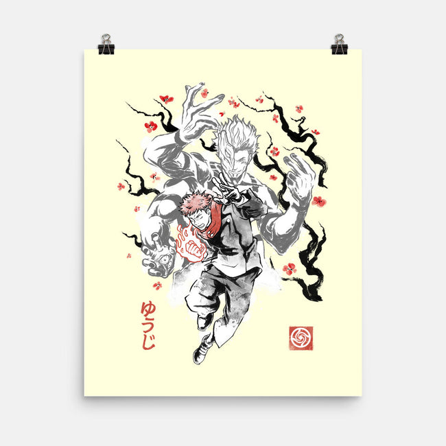 Vessel Of The Cursed King Sumi-e-None-Matte-Poster-Astrobot Invention