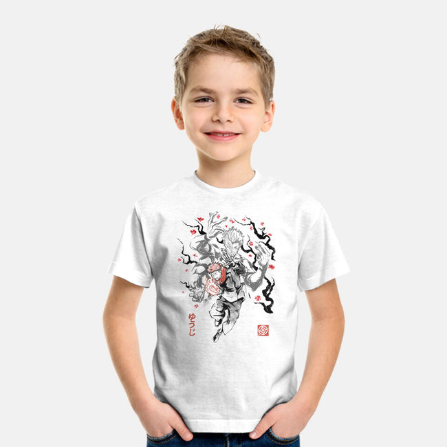 Vessel Of The Cursed King Sumi-e-Youth-Basic-Tee-Astrobot Invention