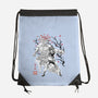Summoner Of The Shikigami General Sumi-e-None-Drawstring-Bag-Astrobot Invention
