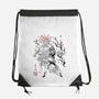 Summoner Of The Shikigami General Sumi-e-None-Drawstring-Bag-Astrobot Invention