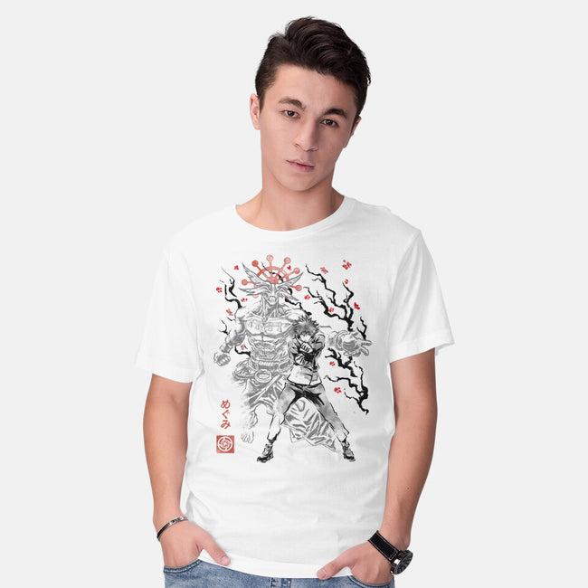 Summoner Of The Shikigami General Sumi-e-Mens-Basic-Tee-Astrobot Invention