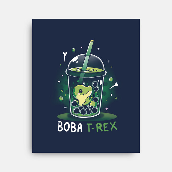 Boba T-Rex-None-Stretched-Canvas-Vallina84