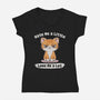 Hate Me A Little-Womens-V-Neck-Tee-NMdesign