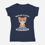 Hate Me A Little-Womens-V-Neck-Tee-NMdesign