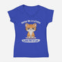 Hate Me A Little-Womens-V-Neck-Tee-NMdesign