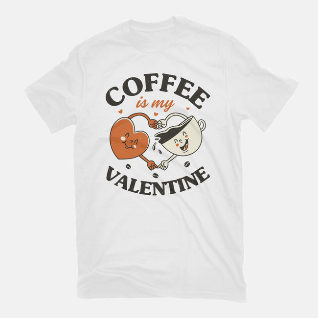 Coffee Is My Valentine-Womens-Fitted-Tee-brunopires