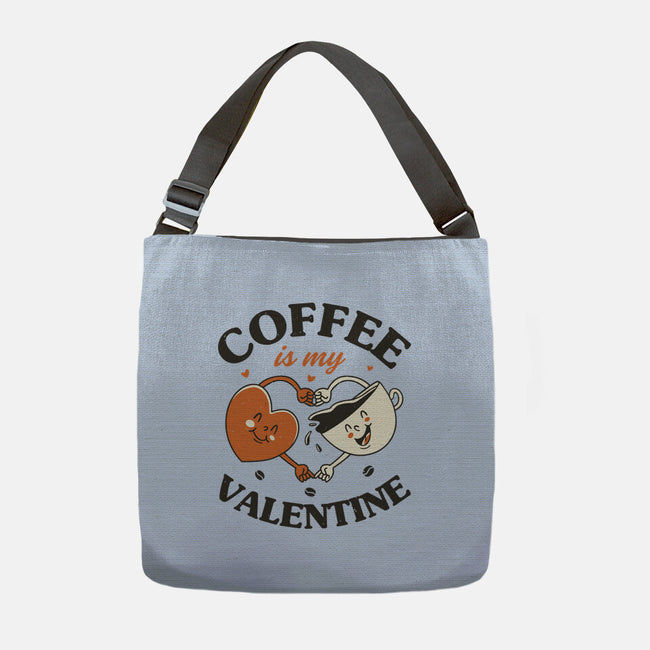 Coffee Is My Valentine-None-Adjustable Tote-Bag-brunopires