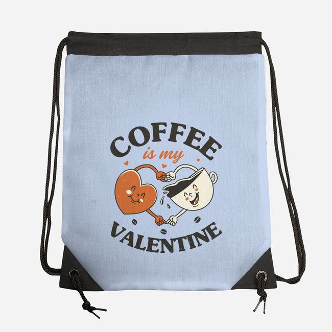 Coffee Is My Valentine-None-Drawstring-Bag-brunopires