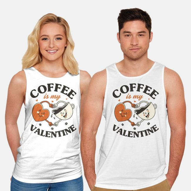 Coffee Is My Valentine-Unisex-Basic-Tank-brunopires