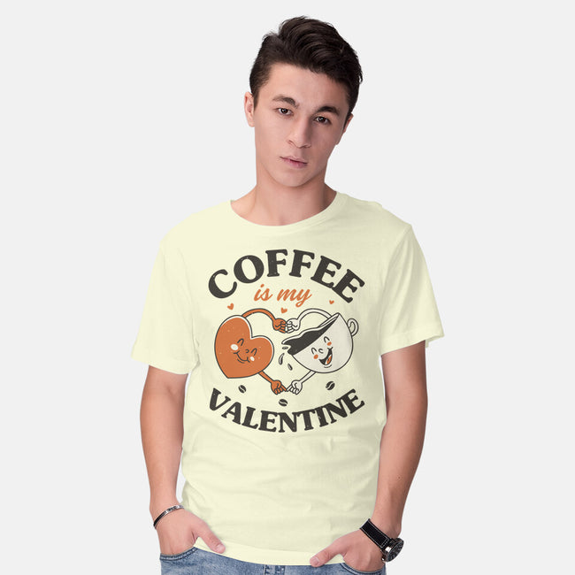 Coffee Is My Valentine-Mens-Basic-Tee-brunopires
