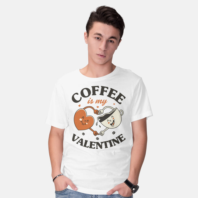 Coffee Is My Valentine-Mens-Basic-Tee-brunopires
