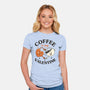 Coffee Is My Valentine-Womens-Fitted-Tee-brunopires