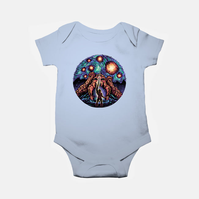A Starry Universe-Baby-Basic-Onesie-glitchygorilla