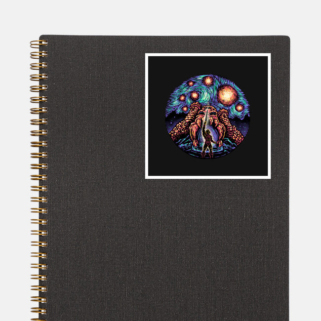 A Starry Universe-None-Glossy-Sticker-glitchygorilla