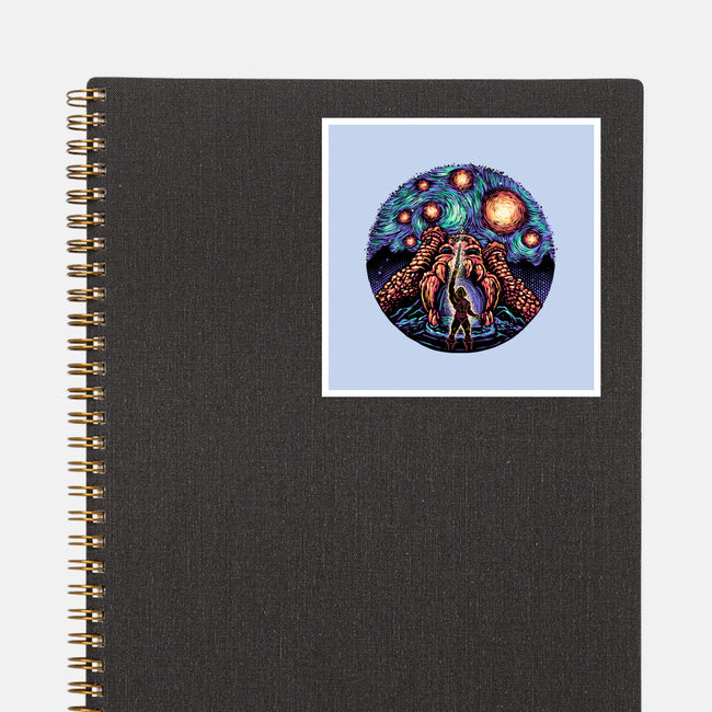 A Starry Universe-None-Glossy-Sticker-glitchygorilla