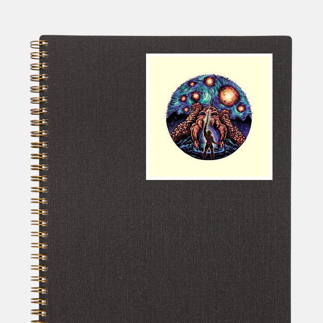 A Starry Universe-None-Glossy-Sticker-glitchygorilla