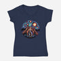 A Starry Universe-Womens-V-Neck-Tee-glitchygorilla