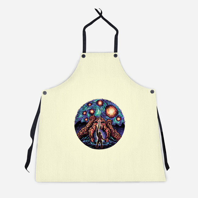 A Starry Universe-Unisex-Kitchen-Apron-glitchygorilla