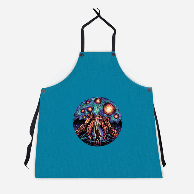 A Starry Universe-Unisex-Kitchen-Apron-glitchygorilla