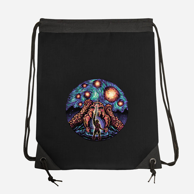 A Starry Universe-None-Drawstring-Bag-glitchygorilla