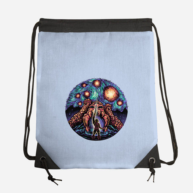 A Starry Universe-None-Drawstring-Bag-glitchygorilla
