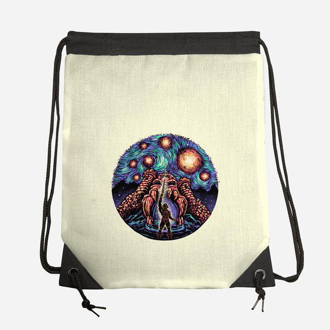 A Starry Universe-None-Drawstring-Bag-glitchygorilla
