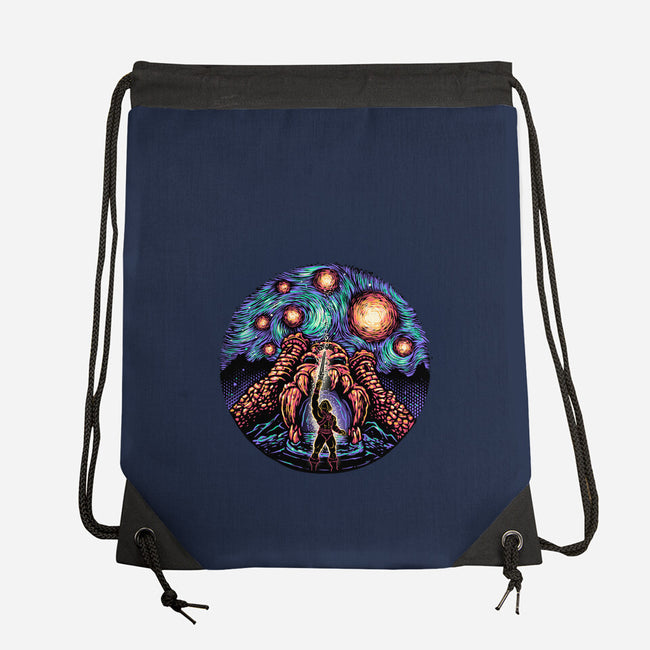 A Starry Universe-None-Drawstring-Bag-glitchygorilla