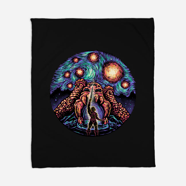 A Starry Universe-None-Fleece-Blanket-glitchygorilla